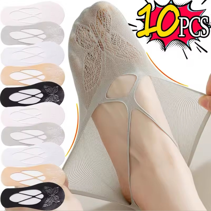 Hot Sale Summer Women Sexy Short Socks Cross Lace Stealth Casual Boat Socks Wholesale